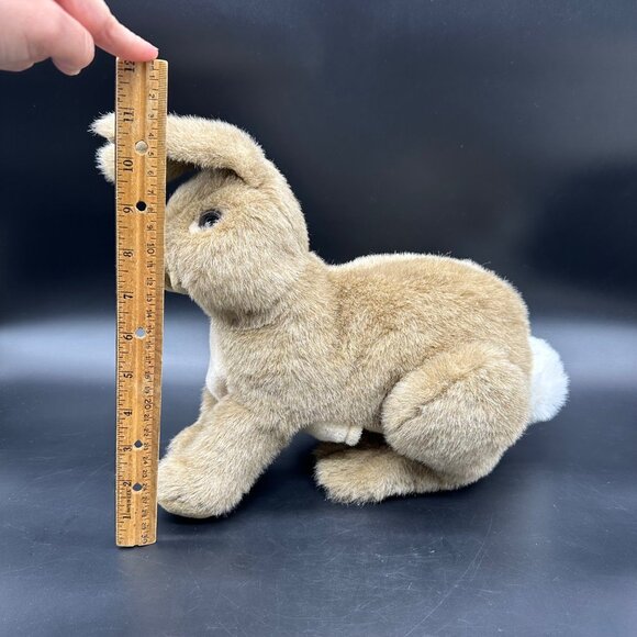 Vintage Folkmanis Realistic Rabbit Hand Puppet Stuffed Animal Plush Bunny - Picture 10 of 11